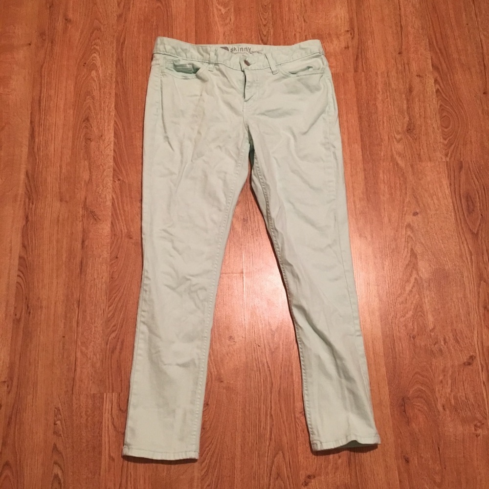 Mossimo Supply Co. mint green skinny jeans